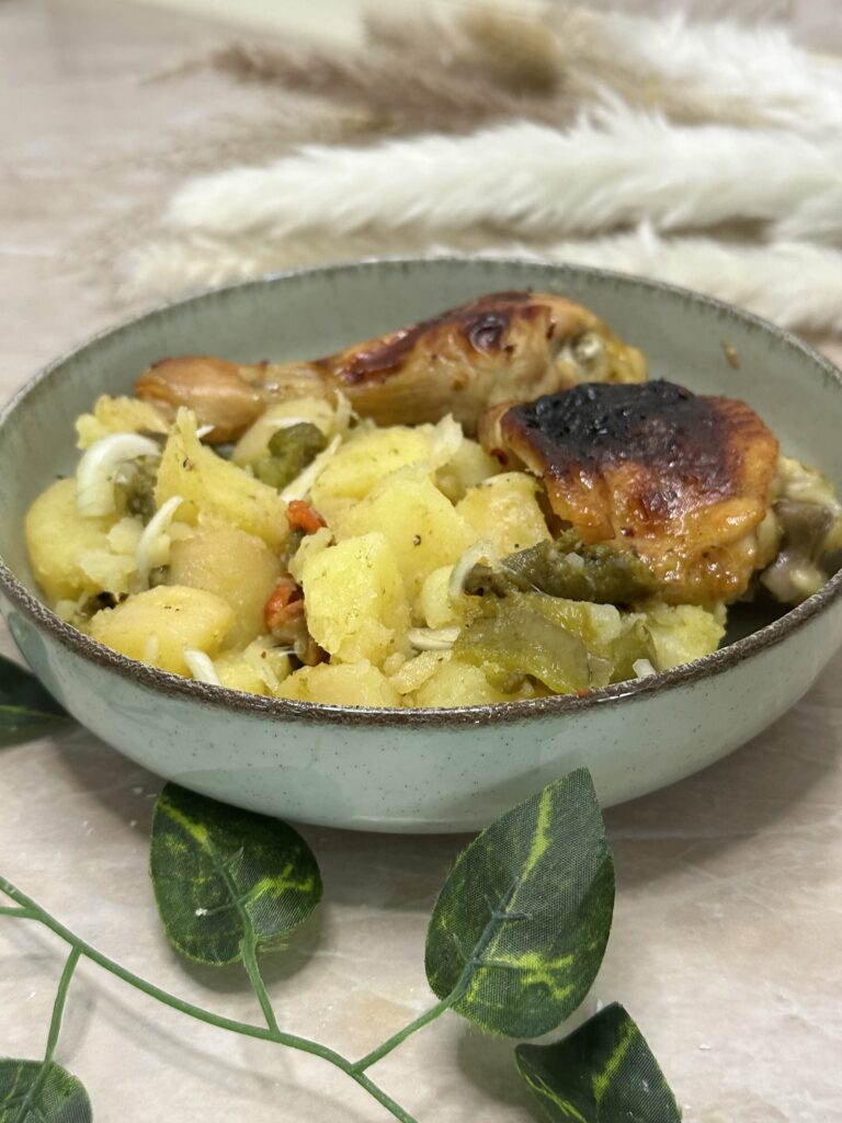 Krompir salata sa pečenom paprikom